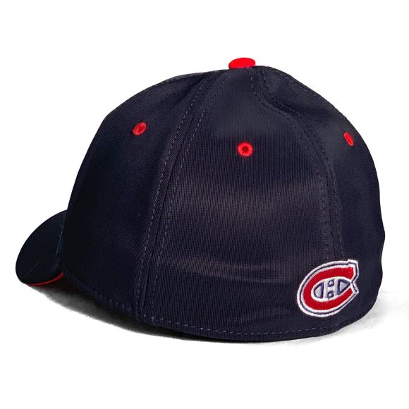 Montreal Canadiens NHL American Needle Men Navy E-Boss Stretch Fit Hat product image 2, provided for visual reference and