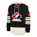 Hockey Canada IIHF 47 Brand Men Black Golden Age Sweep Check Eternal Lacer Sweater product image 1, provided for visual