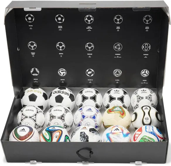 Adidas FIFA 1970-2026 World Cup Historical Mini Soccer Ball Set - Size 1 product image 1, provided for visual reference and