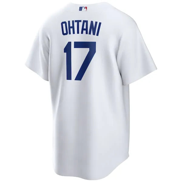 Shohei Ohtani Los Angeles Dodgers MLB Nike Men White Home Replica Jersey product image 2, provided for visual reference and