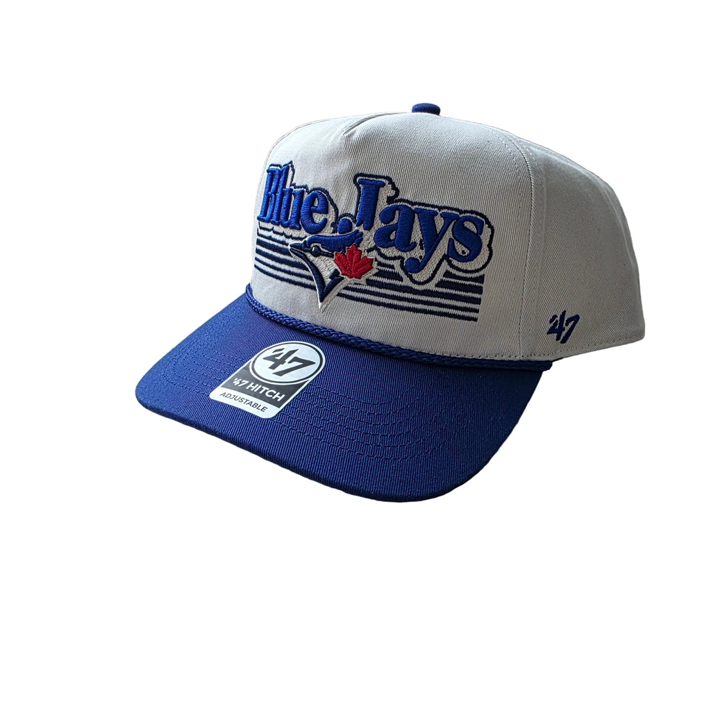 Toronto Blue Jays MLB 47 Brand Men Scrip Fade Two Tone Rope Hitch Adjustable Hat product image 1, provided for visual