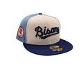 Buffalo Bisons MiLB New Era Men White/Light Blue 9Fifty Wordmark Snapback product image 1, provided for visual reference and