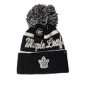 Toronto Maple Leafs NHL 47 Brand Women Navy Spirited Cuff Pom Knit product image 1, provided for visual reference and
