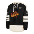 Vancouver Canucks NHL 47 Brand Men Black Golden Age Sweep Check Eternal Lacer Crew Sweater product image 1, provided for