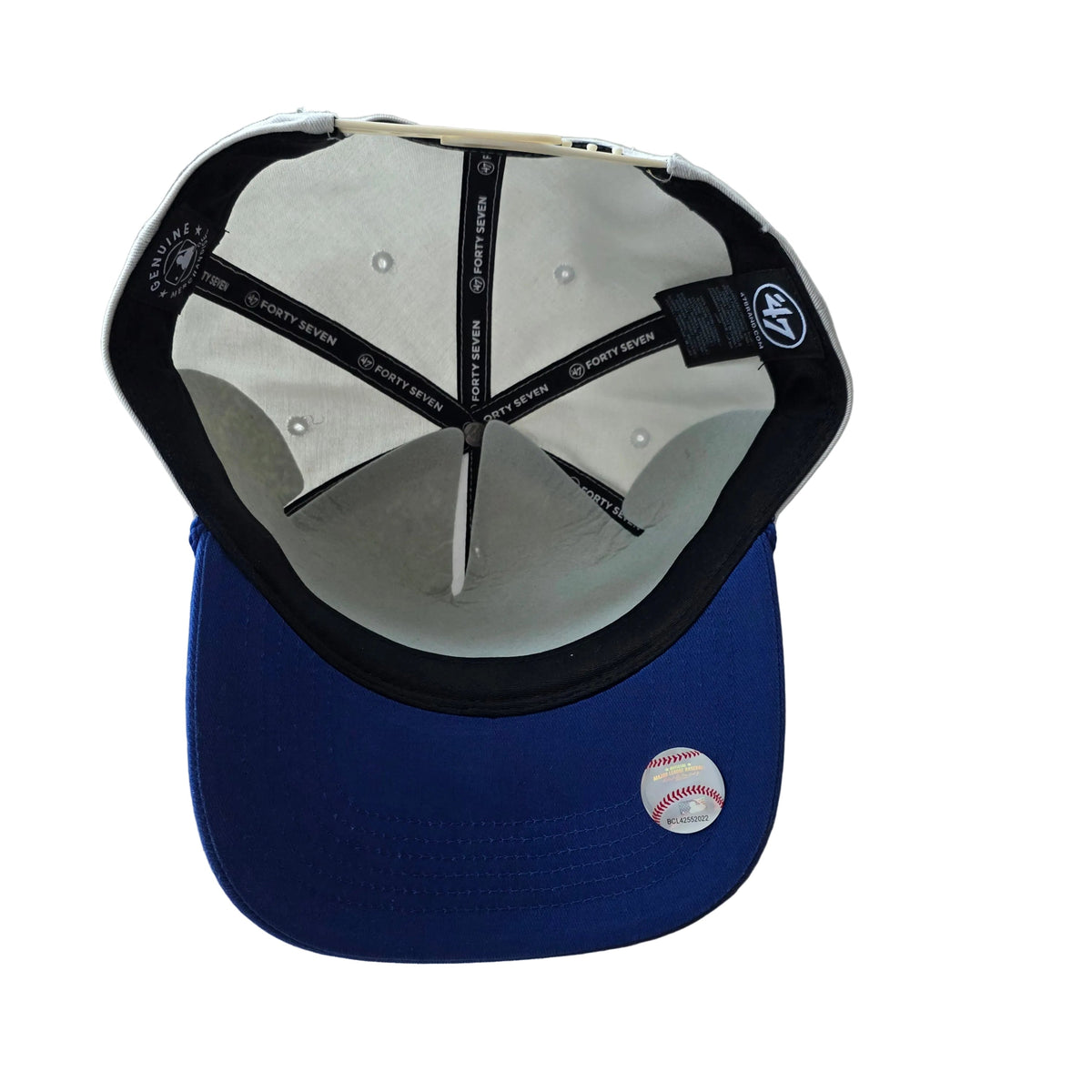 Toronto Blue Jays MLB 47 Brand Men Scrip Fade Two Tone Rope Hitch Adjustable Hat product image 4, provided for visual