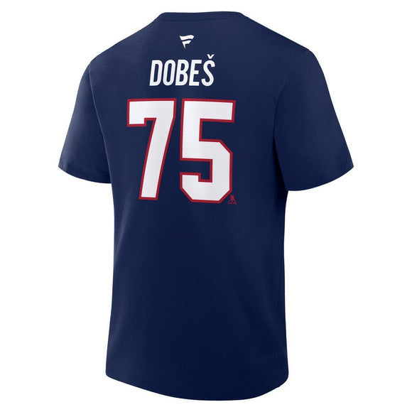 Jakub Dobes Montreal Canadiens NHL Fanatics Branded Men Navy Authentic T Shirt product image 1, provided for visual