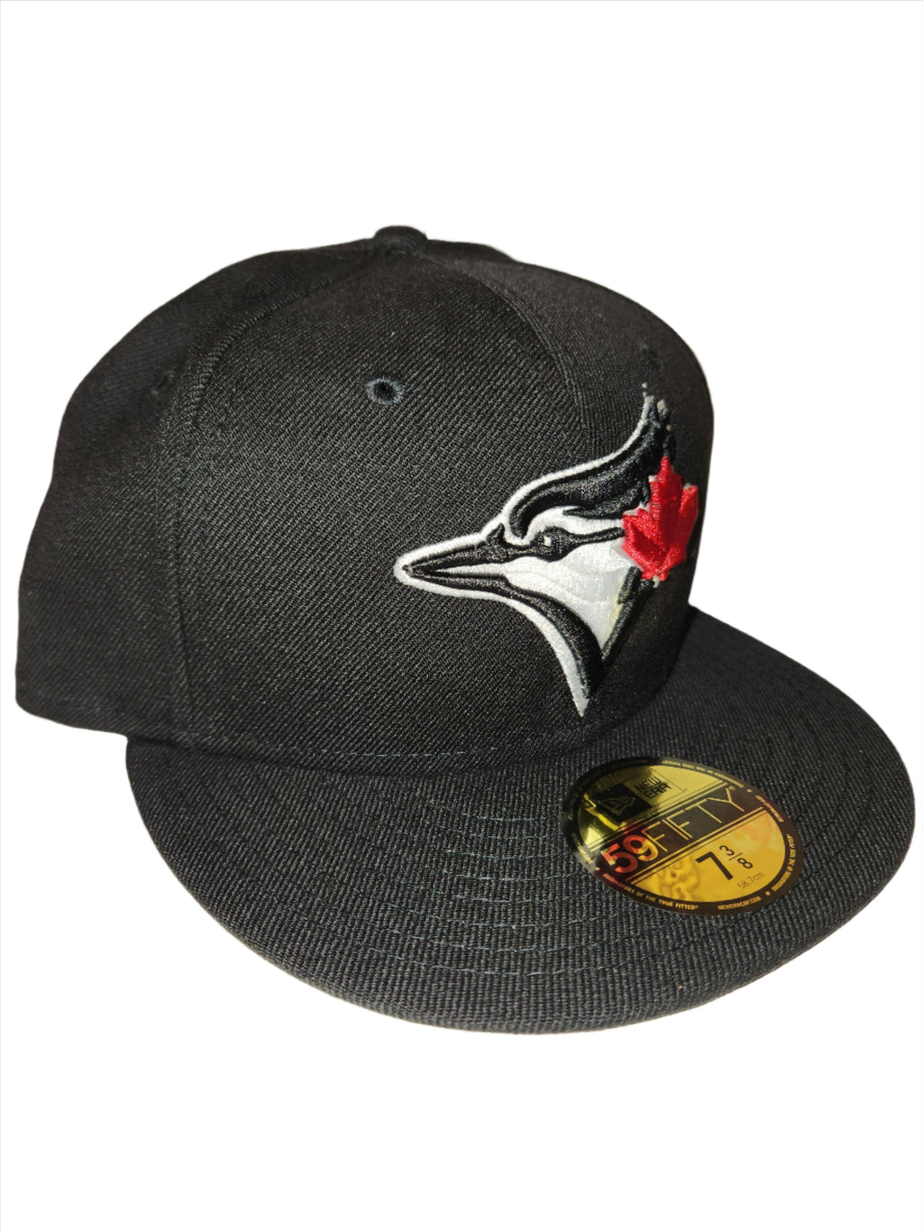 Toronto Blue Jays MLB New Era Men Black White 59Fifty Red Leaf Fitted Hat product image 3, provided for visual reference and