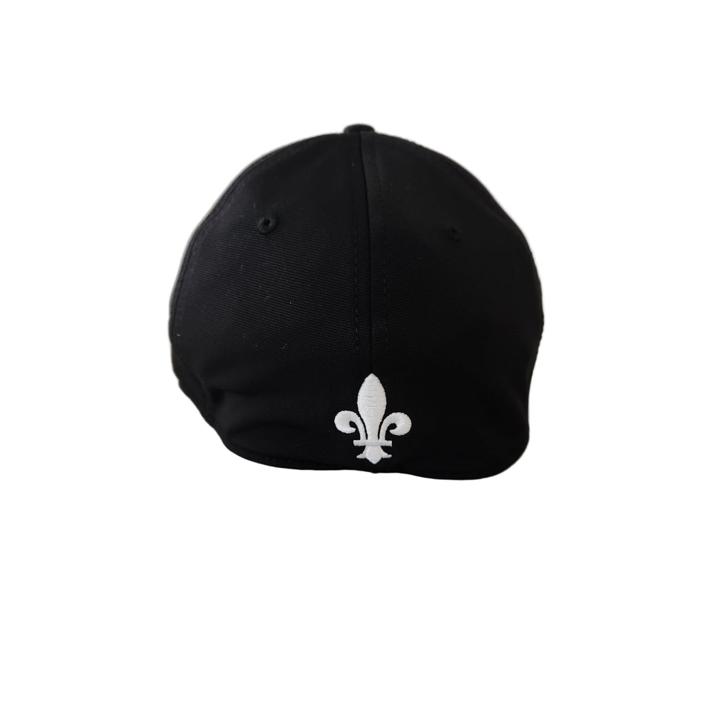 Quebec Nordiques NHL American Needle Men Black Vintage Platinum E-Boss Stretch Fit Hat product image 2, provided for visual