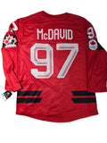 Connor McDavid Hockey Canada IIHF Bauer Men Red 2026 Pro-Stitched Replica Jersey product image 1, provided for visual