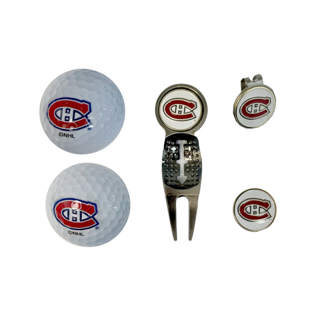 Montreal Canadiens NHL Tin Golf Deluxe Gift Set product image 1, provided for visual reference and product detail review
