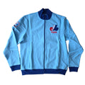 Montreal Expos MLB 47 Brand Men’s Royal Relief Pitcher Pique Track Jacket product image 1, provided for visual reference and