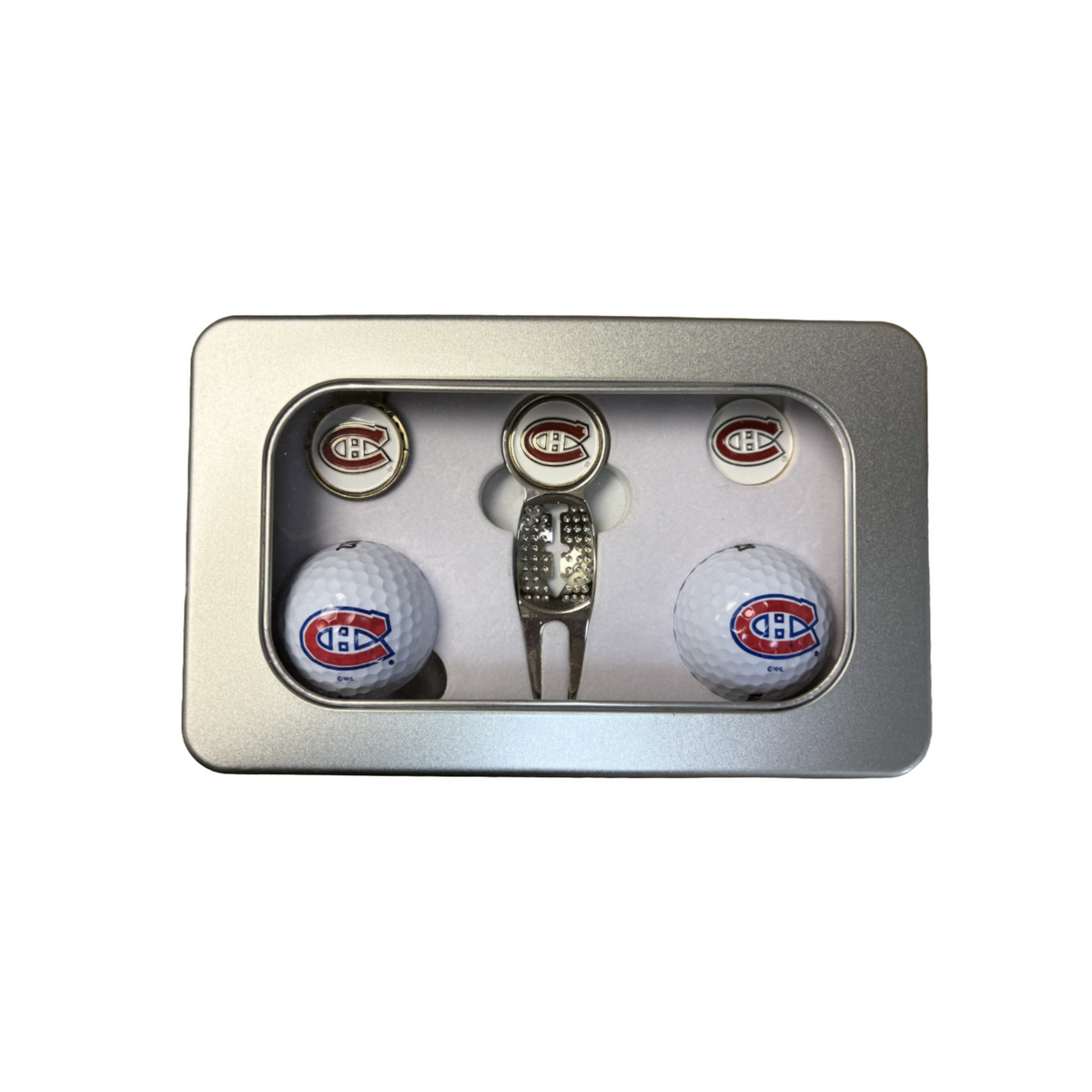Montreal Canadiens NHL Tin Golf Deluxe Gift Set product image 2, provided for visual reference and product detail review