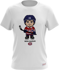 Nick Suzuki Montreal Canadiens NHL Mitchell & Ness Men White Milo T-Shirt product image 1, provided for visual reference and