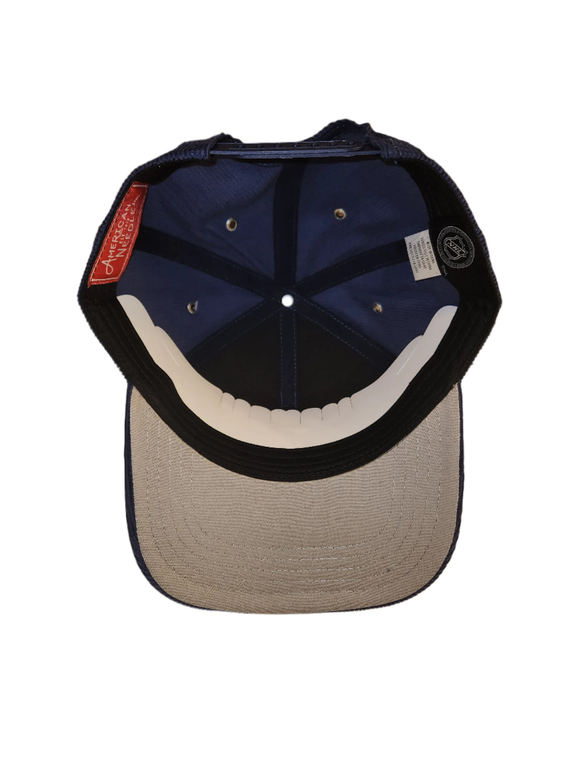 Montreal Canadiens NHL American Needle Men Navy Corduroy Valin Snapback product image 4, provided for visual reference and
