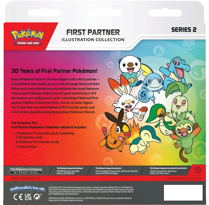 Pokémon TCG Mega Evolution First Partner Illustration Collection Box Series 2 product image 3, provided for visual reference
