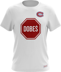 Jakub Dobes Montreal Canadiens NHL Mitchell & Ness Men White Stop T-Shirt product image 1, provided for visual reference and