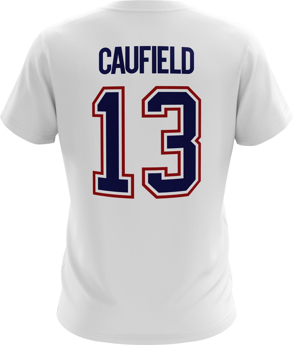 Cole Caufield Montreal Canadiens NHL Mitchell & Ness Men White Milo T-Shirt product image 2, provided for visual reference