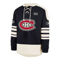 Montreal Canadiens NHL 47 Brand Men Navy Golden Age Sweep Check Eternal Lacer Crew Sweater product image 1, provided for