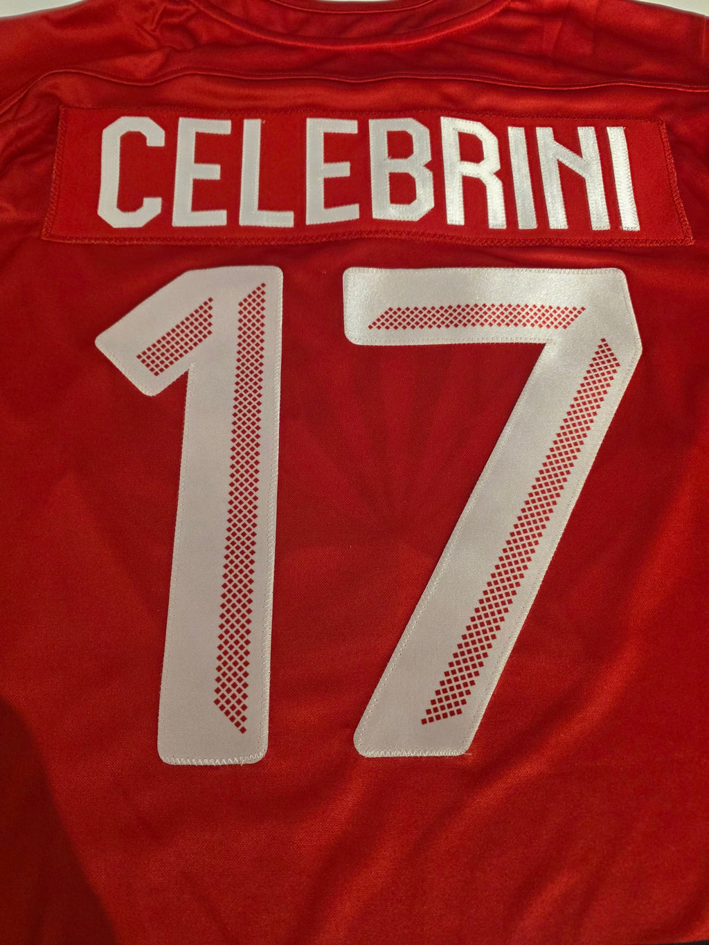 Macklin Celebrini Hockey Canada IIHF Bauer Men Red 2026 Pro-Stitched Replica Jersey product image 3, provided for visual