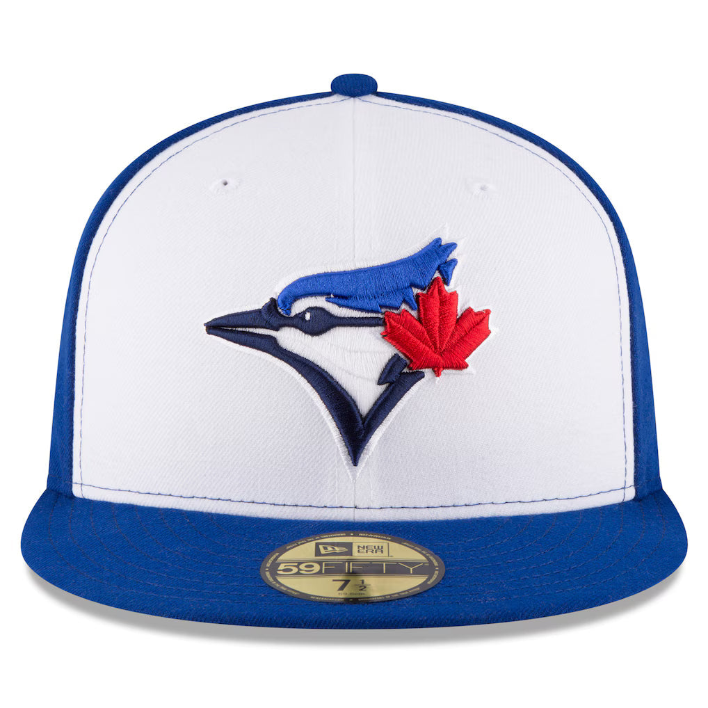 Toronto Blue Jays MLB New Era Men White/Royal 59Fifty 50th Anniversary Authentic Collection Fitted Hat product image 4,