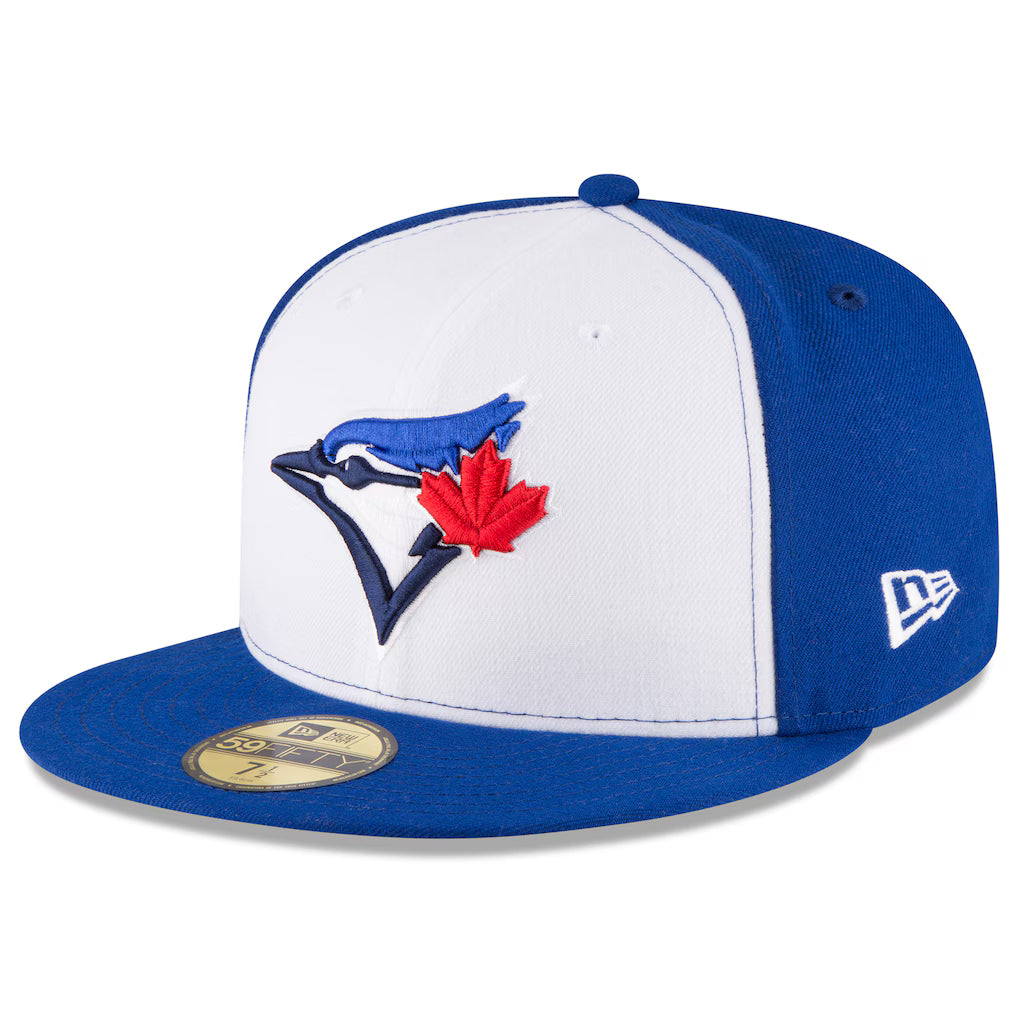 Toronto Blue Jays MLB New Era Men White/Royal 59Fifty 50th Anniversary Authentic Collection Fitted Hat product image 3,