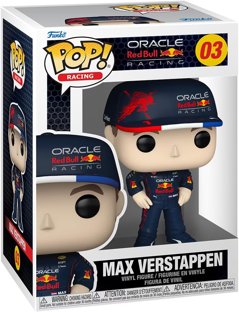 Max Verstappen Red Bull F1 Funko POP Racing Vinyl Figure #03 product image 1, provided for visual reference and product