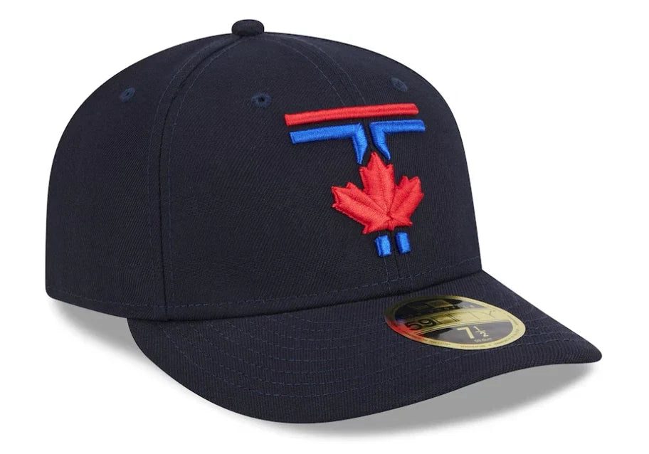 Toronto Blue Jays MLB New Era Men Navy 59Fifty Low Profile 2024 City Connect Fitted Hat product image 5, provided for visual