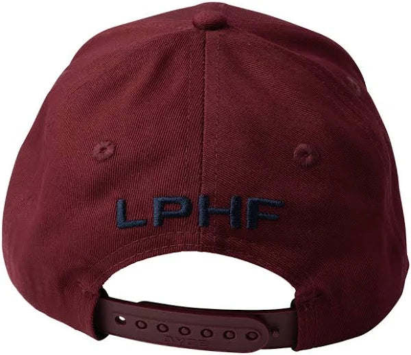 Montreal Victoire PWHL Bauer Unisex Maroon Patch Snapback Hat product image 2, provided for visual reference and product