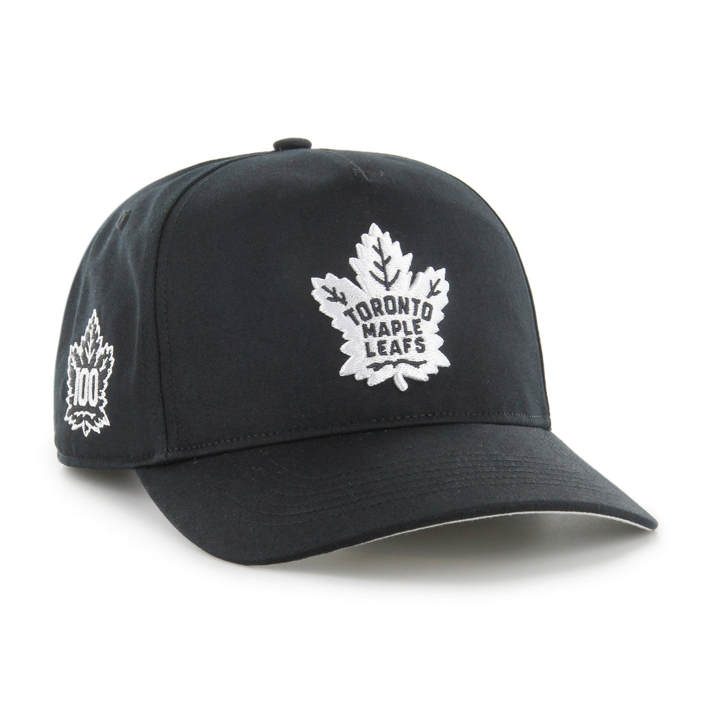 Toronto Maple Leafs NHL 47 Brand Men Black & White Sure Shot Hitch Adjustable Hat product image 1, provided for visual