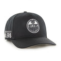 Edmonton Oilers NHL 47 Brand Men Black & White Sure Shot Hitch Adjustable Hat product image 1, provided for visual reference