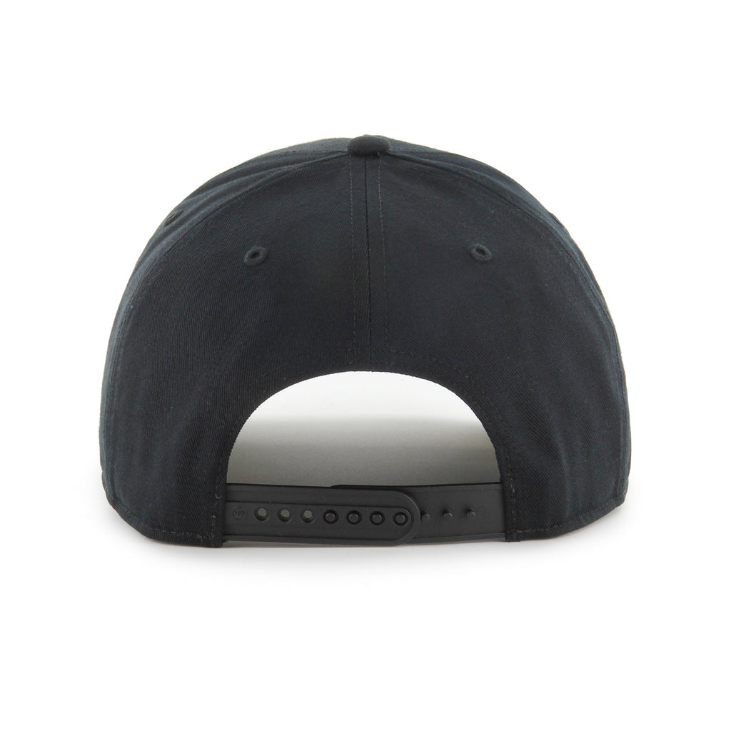 Edmonton Oilers NHL 47 Brand Men Black & White Sure Shot Hitch Adjustable Hat product image 3, provided for visual reference