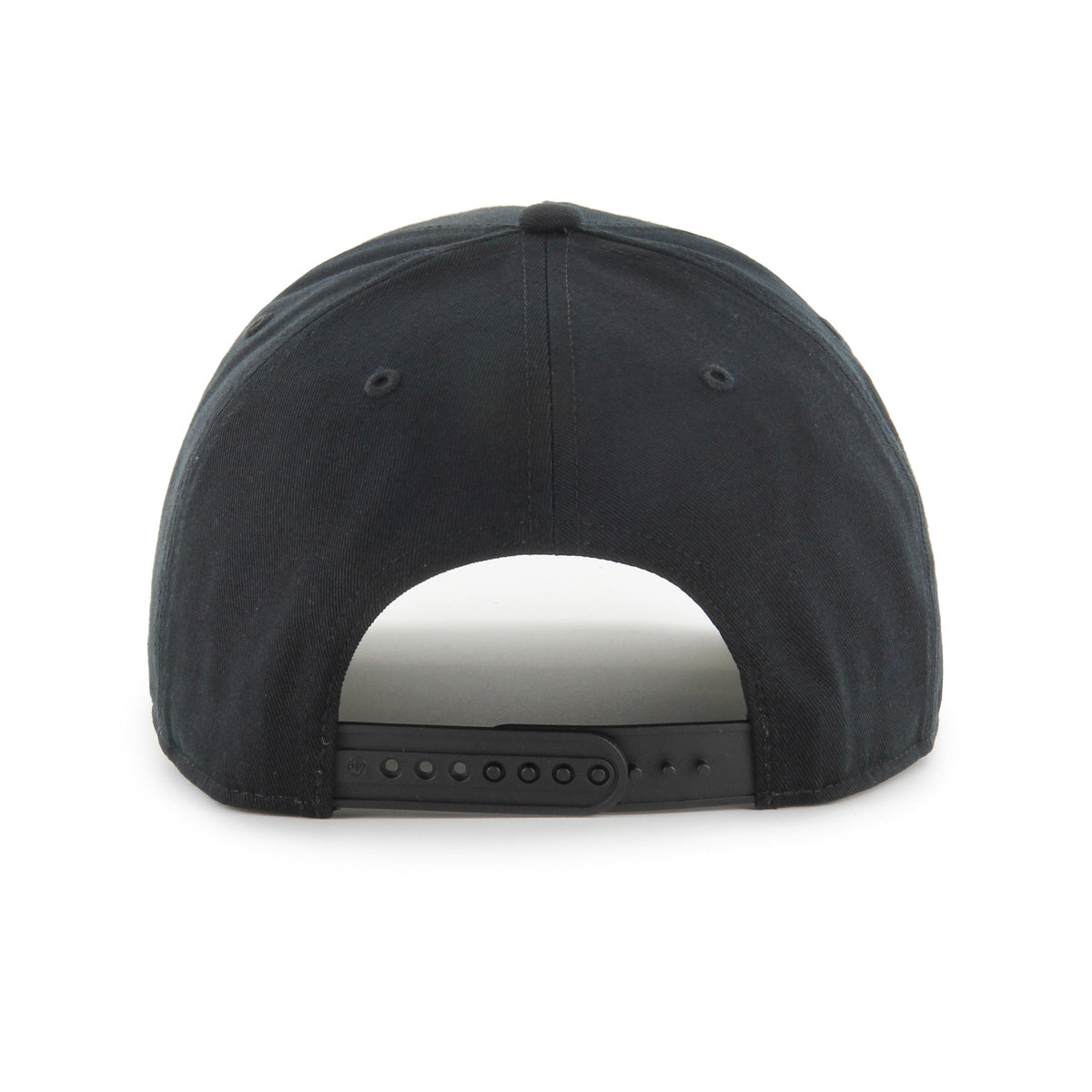 Edmonton Oilers NHL 47 Brand Men Black & White Sure Shot Hitch Adjustable Hat product image 3, provided for visual reference
