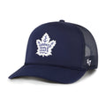 Toronto Maple Leafs NHL 47 Brand Men Navy Foam Front Mesh Trucker Snapback product image 1, provided for visual reference