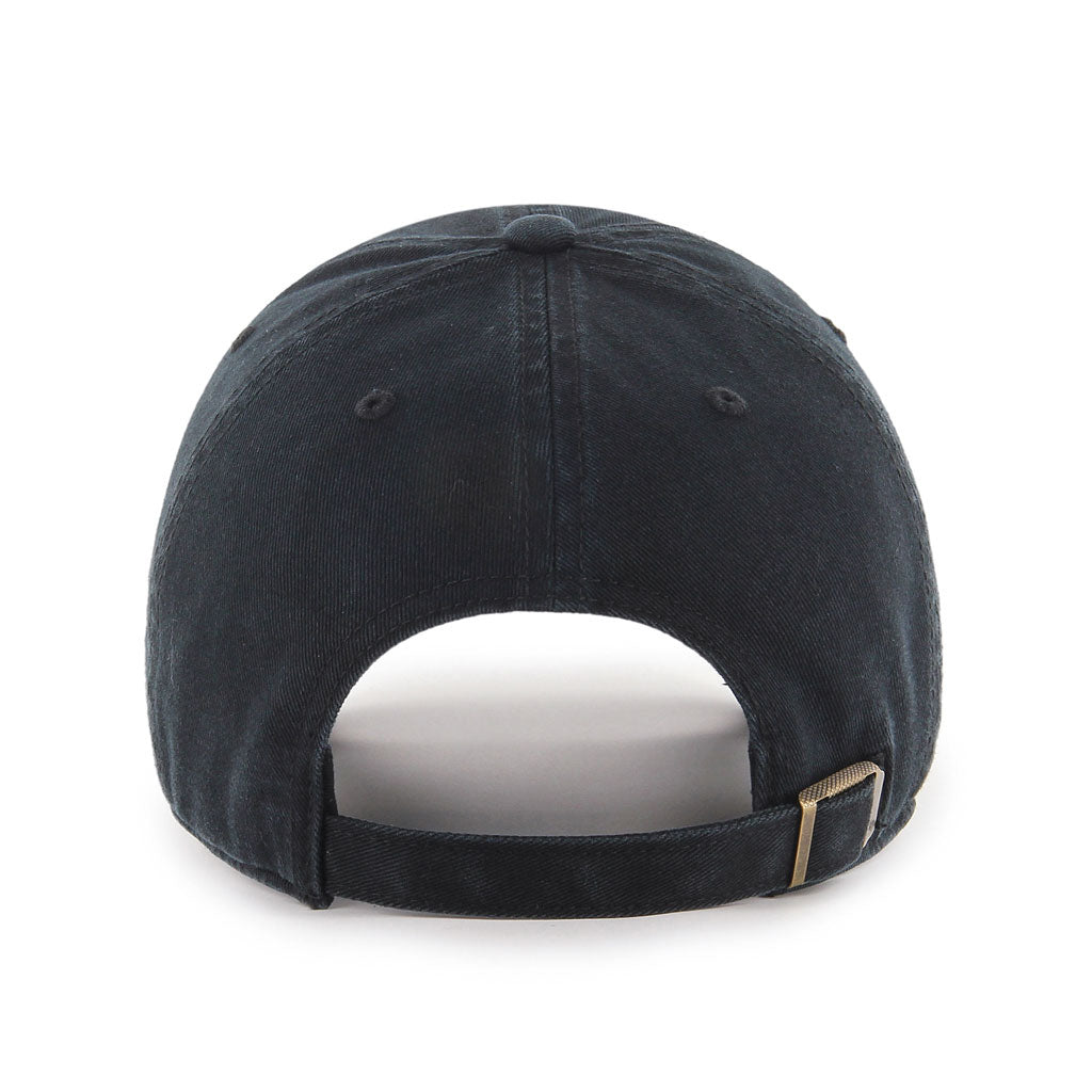 Pittsburgh Penguins NHL 47 Brand Men Black on Black Clean Up Adjustable Hat product image 2, provided for visual reference