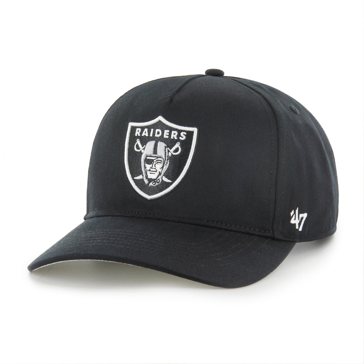Las Vegas Raiders NFL 47 Brand Men Black Hitch Adjustable Hat product image 1, provided for visual reference and product