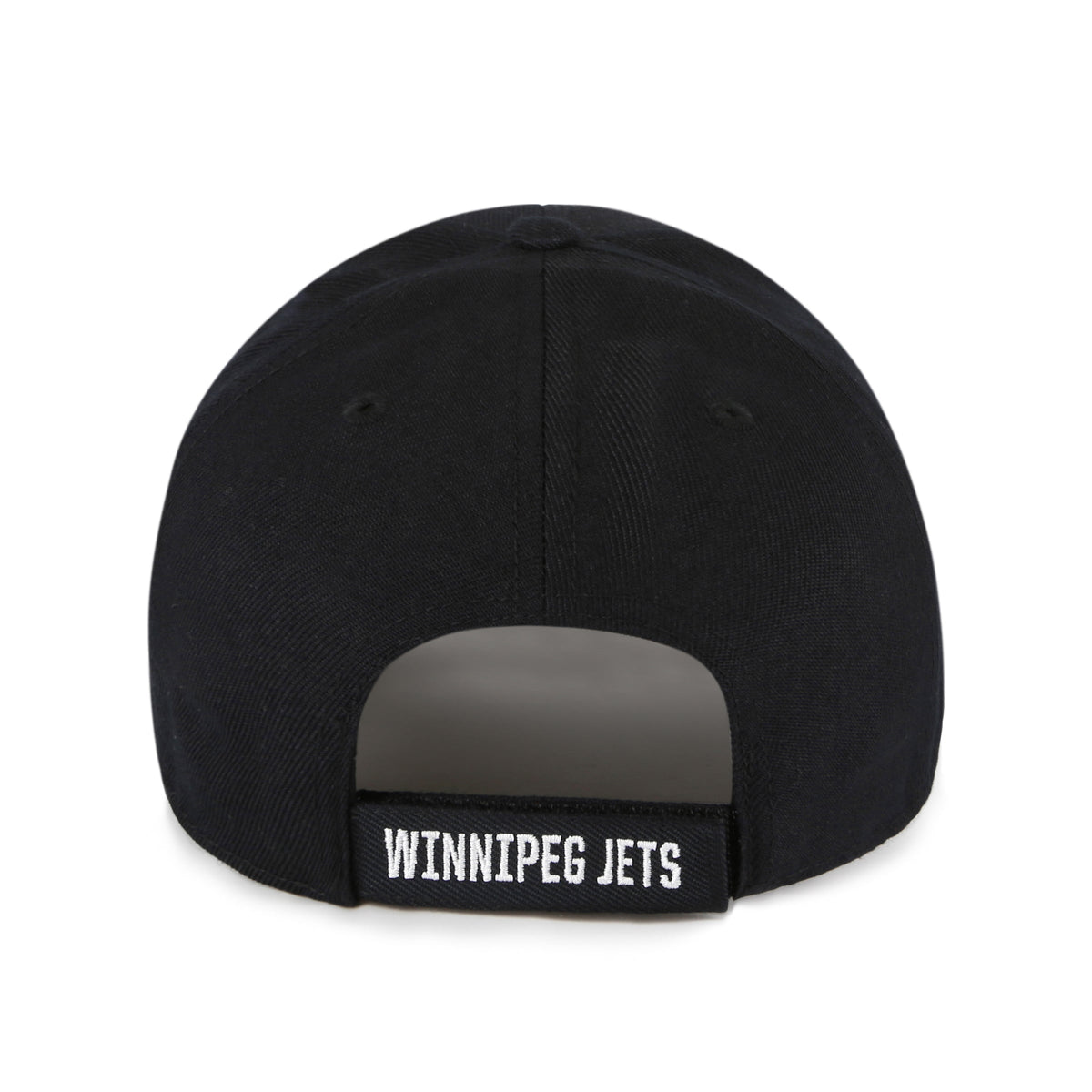 Winnipeg Jets NHL 47 Brand Men Black/White MVP Adjustable Hat product image 2, provided for visual reference and product