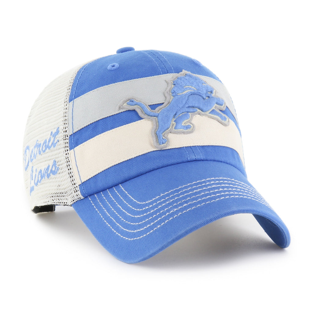 Detroit Lions NFL 47 Brand Men Light Blue ClubHouse Boon Trucker Clean up Hat product image 1, provided for visual reference
