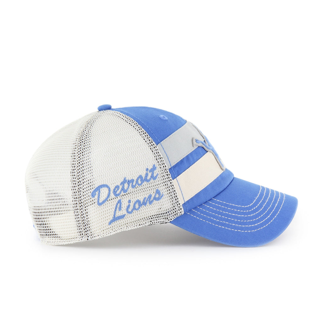 Detroit Lions NFL 47 Brand Men Light Blue ClubHouse Boon Trucker Clean up Hat product image 3, provided for visual reference