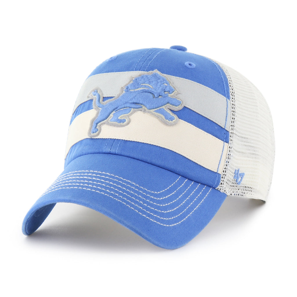 Detroit Lions NFL 47 Brand Men Light Blue ClubHouse Boon Trucker Clean up Hat product image 4, provided for visual reference