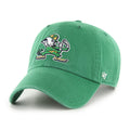 Notre Dame Fighting Irish NCAA 47 Brand Men Green Clean Up Adjustable Hat product image 1, provided for visual reference and