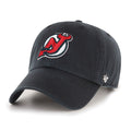 New Jersey Devils NHL 47 Brand Men Black Clean Up Adjustable Hat product image 1, provided for visual reference and product