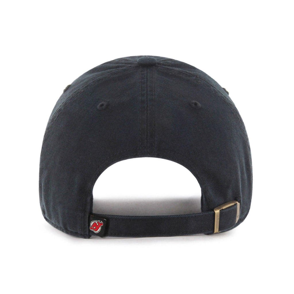 New Jersey Devils NHL 47 Brand Men Black Clean Up Adjustable Hat product image 2, provided for visual reference and product