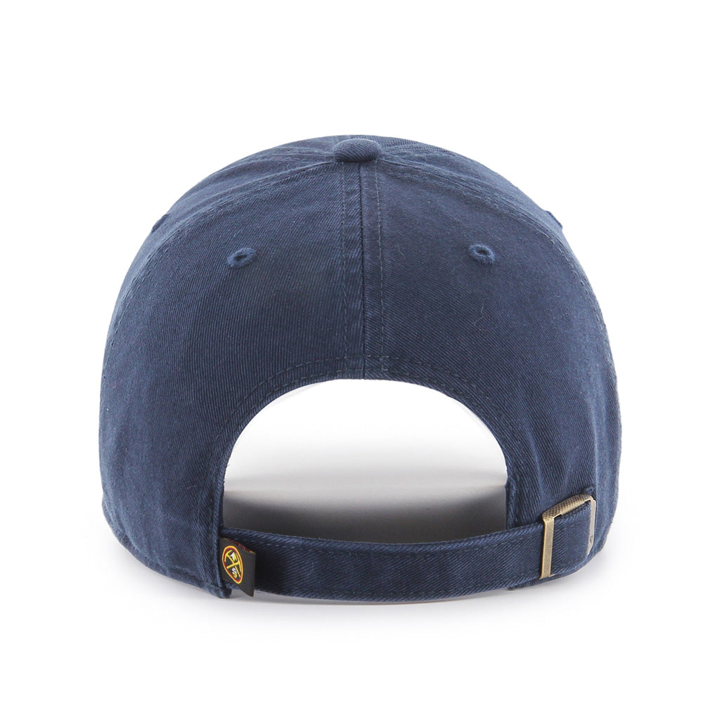 Denver Nuggets NBA 47 Brand Men Navy Alternate Clean Up Adjustable Hat product image 2, provided for visual reference and