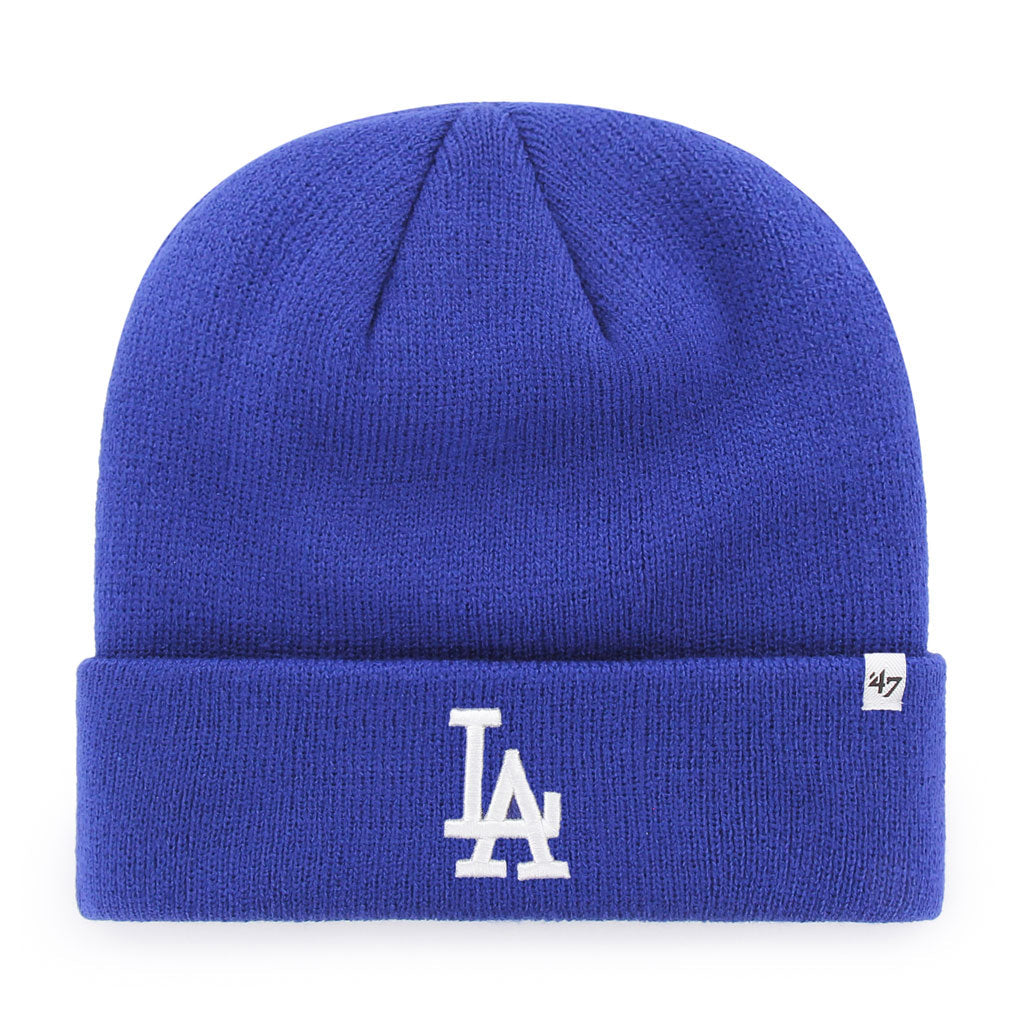 Los Angeles Dodgers MLB 47 Brand Men Royal Blue Raised Cuff Knit Hat product image 1, provided for visual reference and