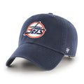 Winnipeg Jets NHL 47 Brand Men Navy 1990 Vintage Clean Up Adjustable Hat product image 1, provided for visual reference and