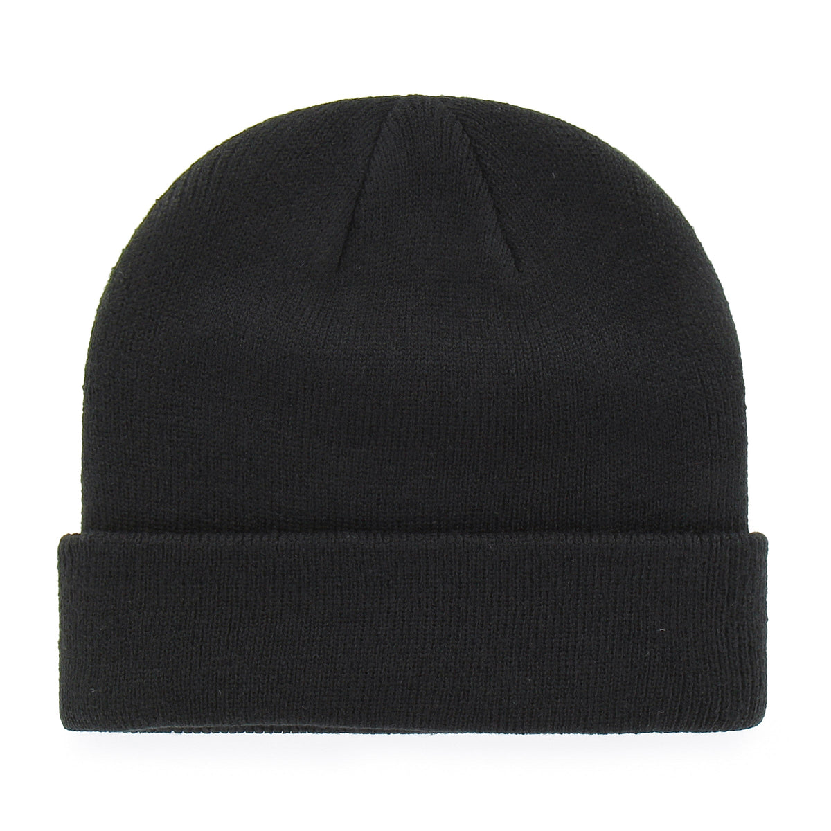 New York Yankees MLB 47 Brand Men Black Attitude Raised Cuff Knit Hat product image 2, provided for visual reference and