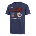 Montreal Expos MLB 47 Brand Men Royal Pastime Scrum T-Shirt product image 1, provided for visual reference and product