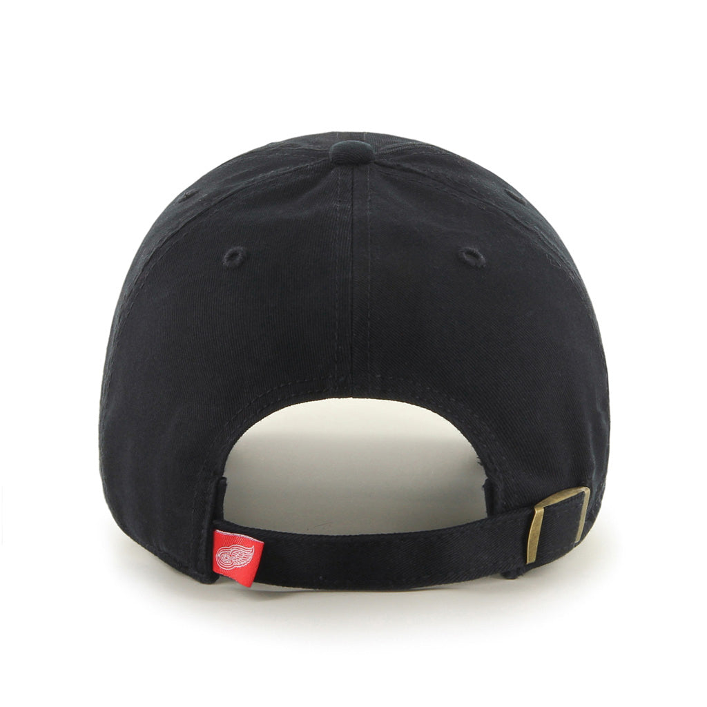 Detroit Red Wings NHL 47 Brand Men Black Alternate Logo Clean Up Adjustable Hat product image 2, provided for visual