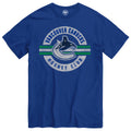 Vancouver Canucks NHL 47 Brand Men Royal Blue Surround T-Shirt product image 1, provided for visual reference and product