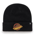 Vancouver Canucks NHL 47 Brand Men Black Alternate Logo Cuff Knit Beanie product image 1, provided for visual reference and